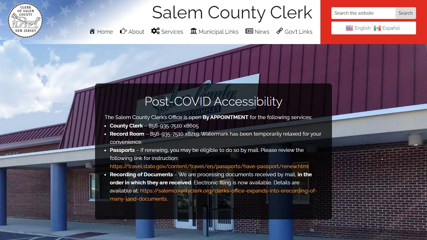 Salem County Clerk | Serving the people of Salem County ...